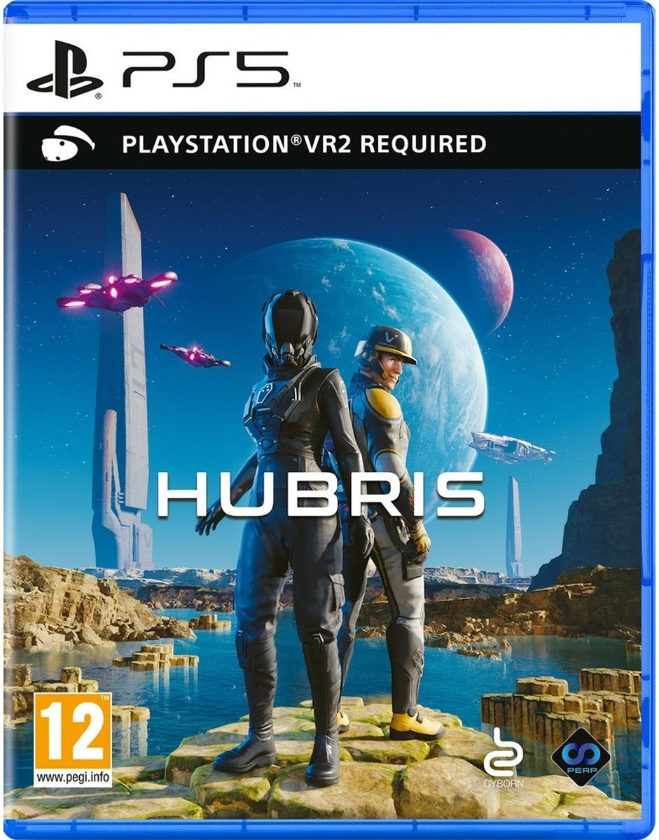 Hubris PlayStation VR2 game box art for PS5