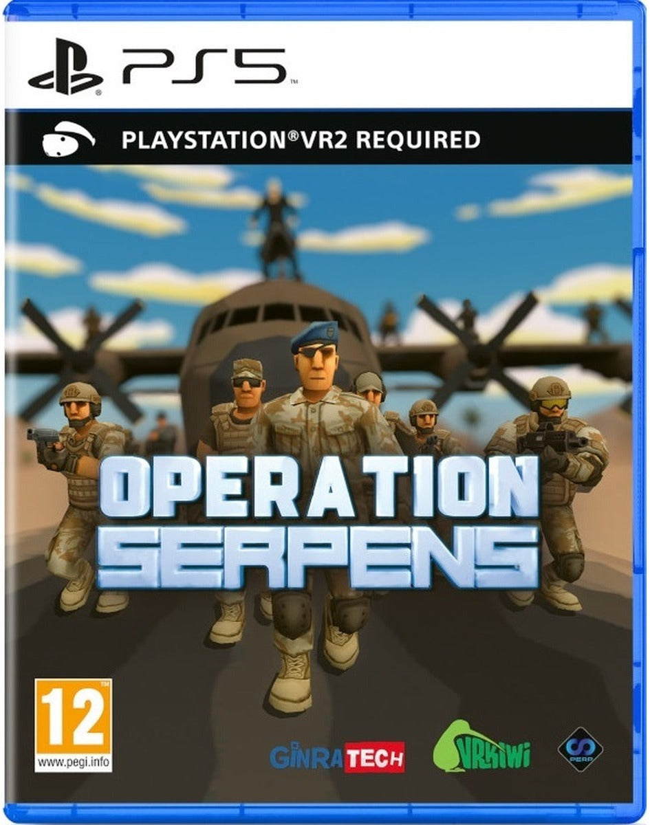 Operation Serpens PlayStation 5 PSVR2 game box art by Perp Games