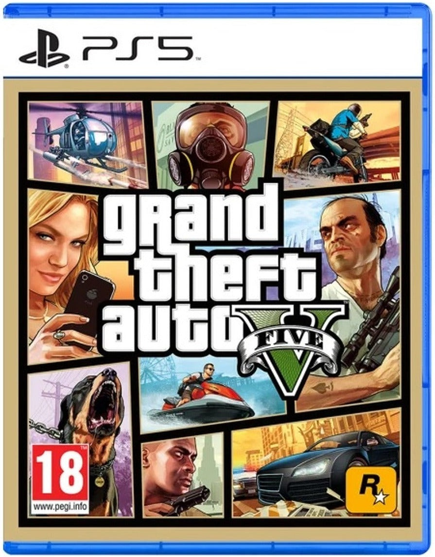 Grand Theft Auto V Enhanced edition box art for PlayStation 5