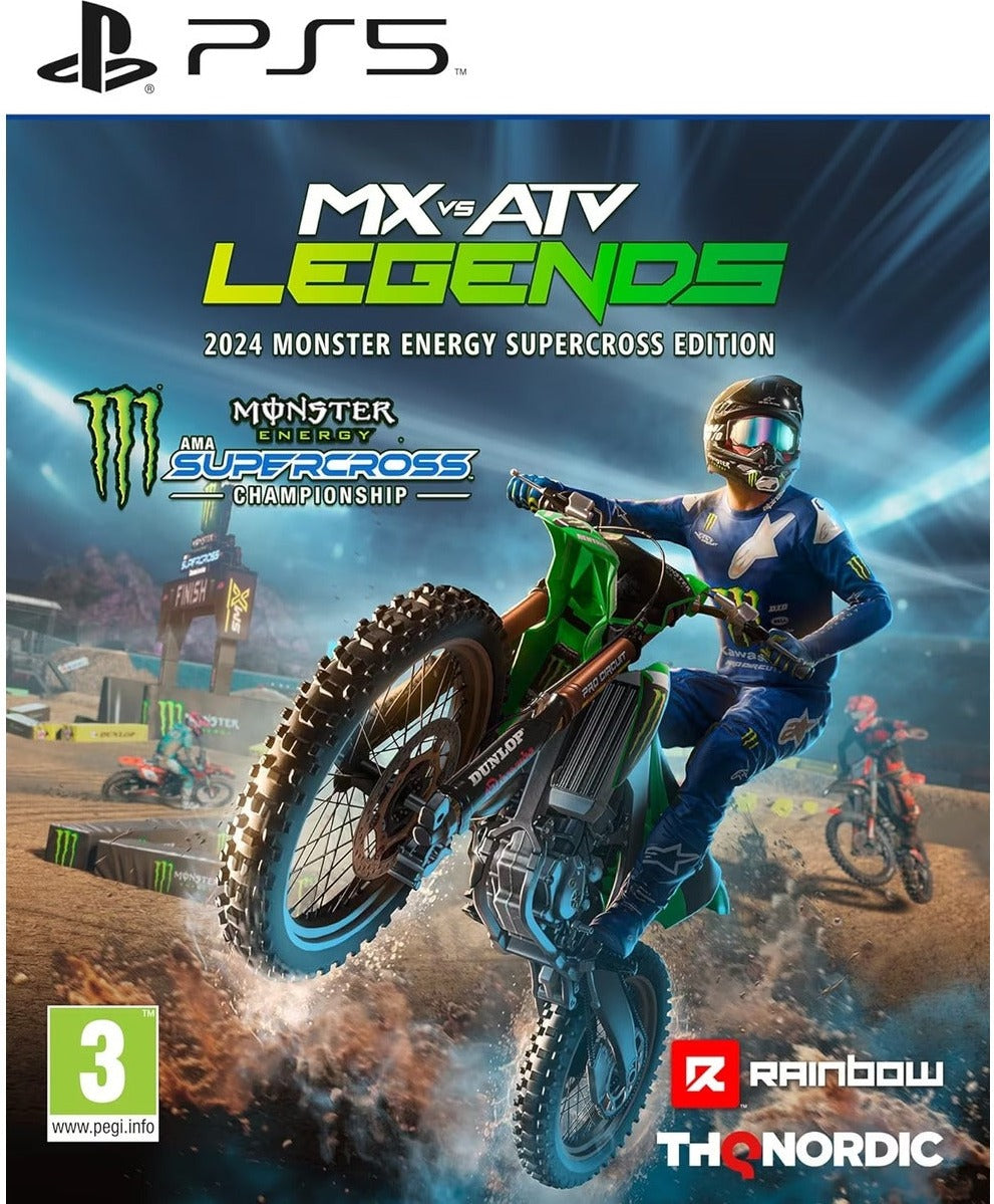 MX vs ATV Legends 2024 Monster Energy Supercross Edition PlayStation 5 box art