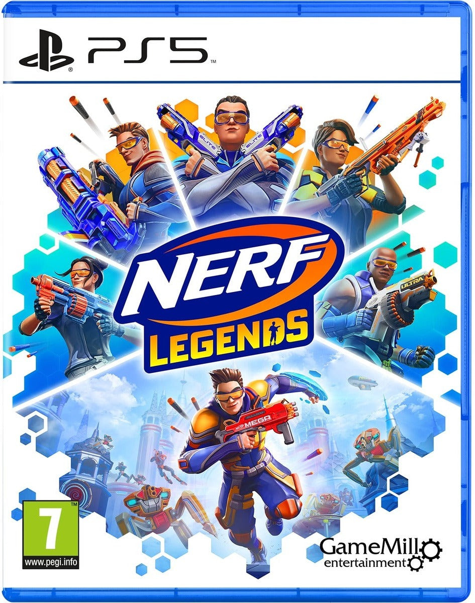 Nerf Legends PlayStation 5 game box art