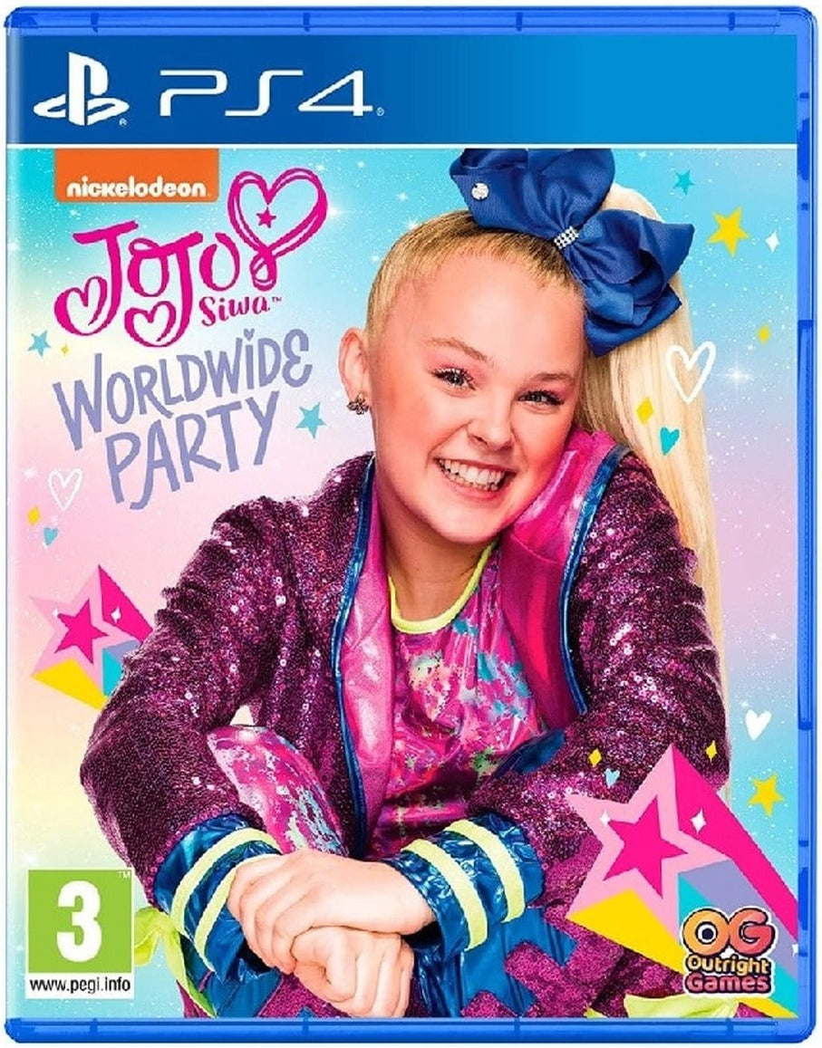 JoJo Siwa: Worldwide Party PlayStation 4 game box art