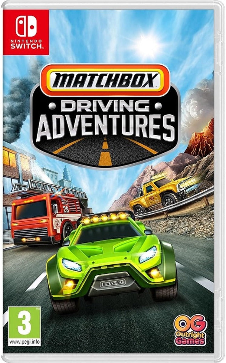 Matchbox Driving Adventures Nintendo Switch game box art