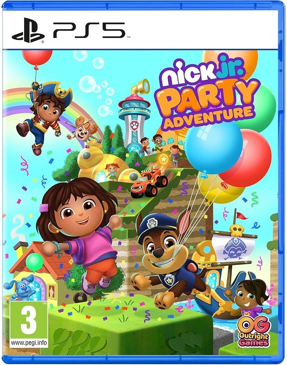 Nick Jr. Party Adventure PlayStation 5 game box art