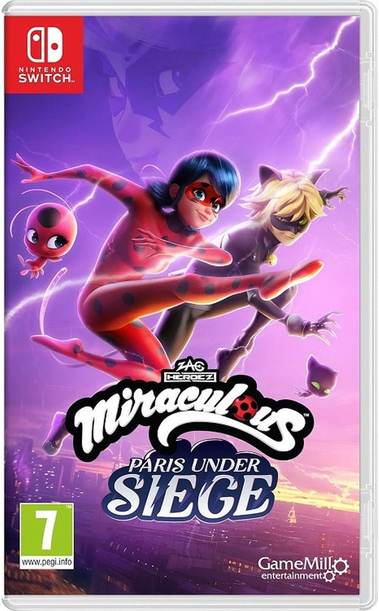 Miraculous: Paris Under Siege Nintendo Switch game box art