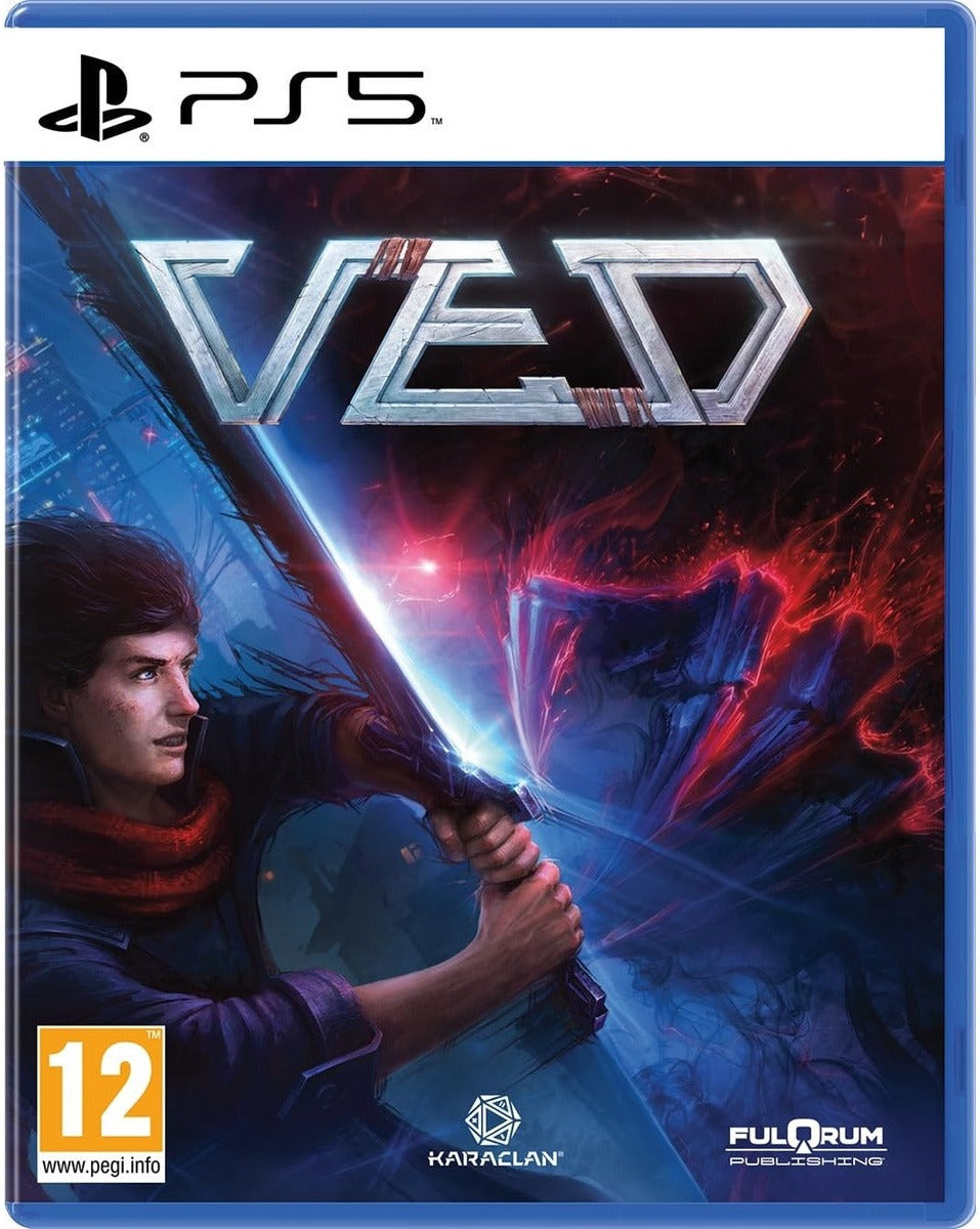VED PlayStation 5 game box art – hand-drawn RPG by Fulqrum Games