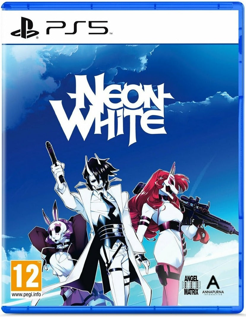 Neon White PlayStation 5 physical edition box art