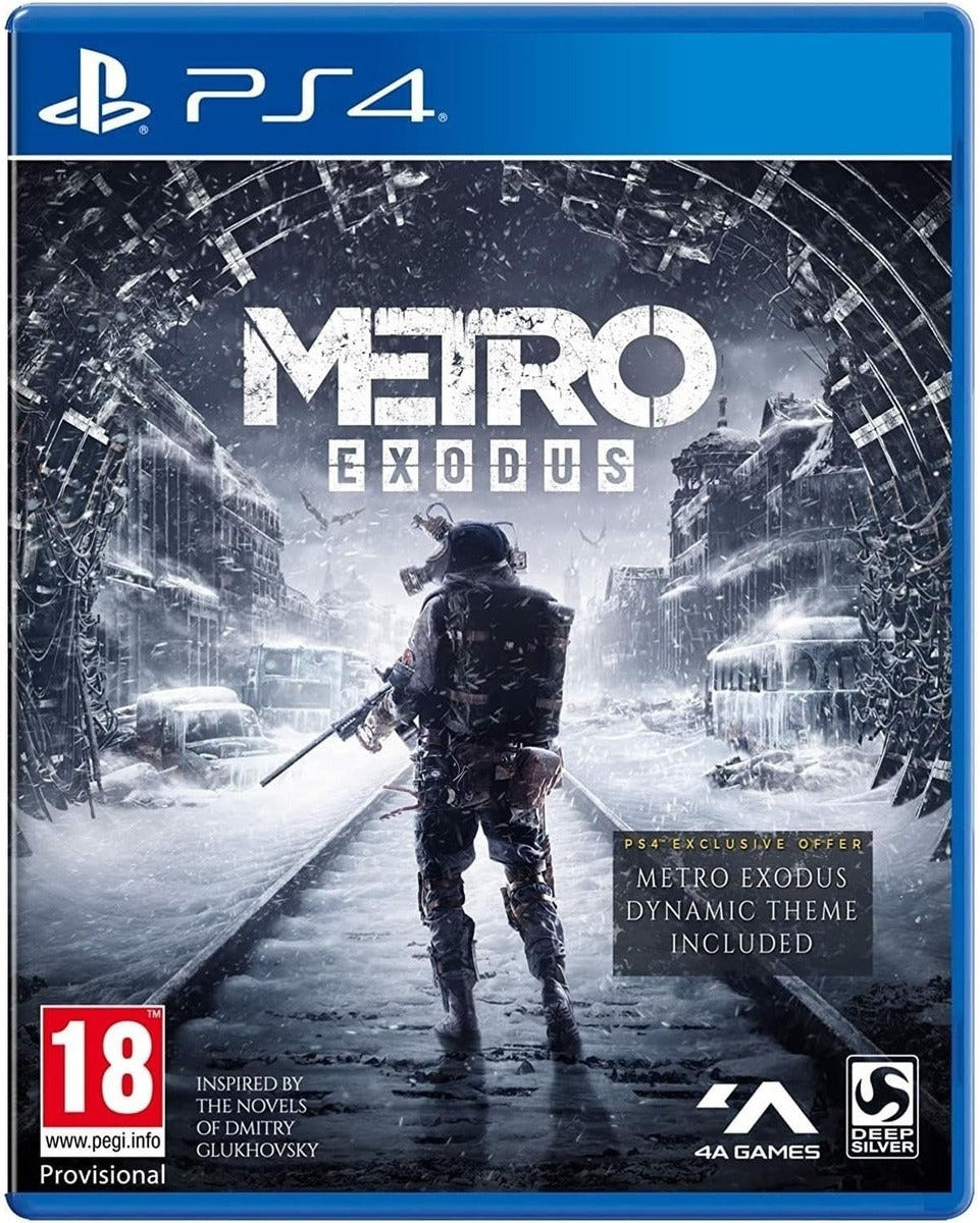 Metro: Exodus PlayStation 4 game box art