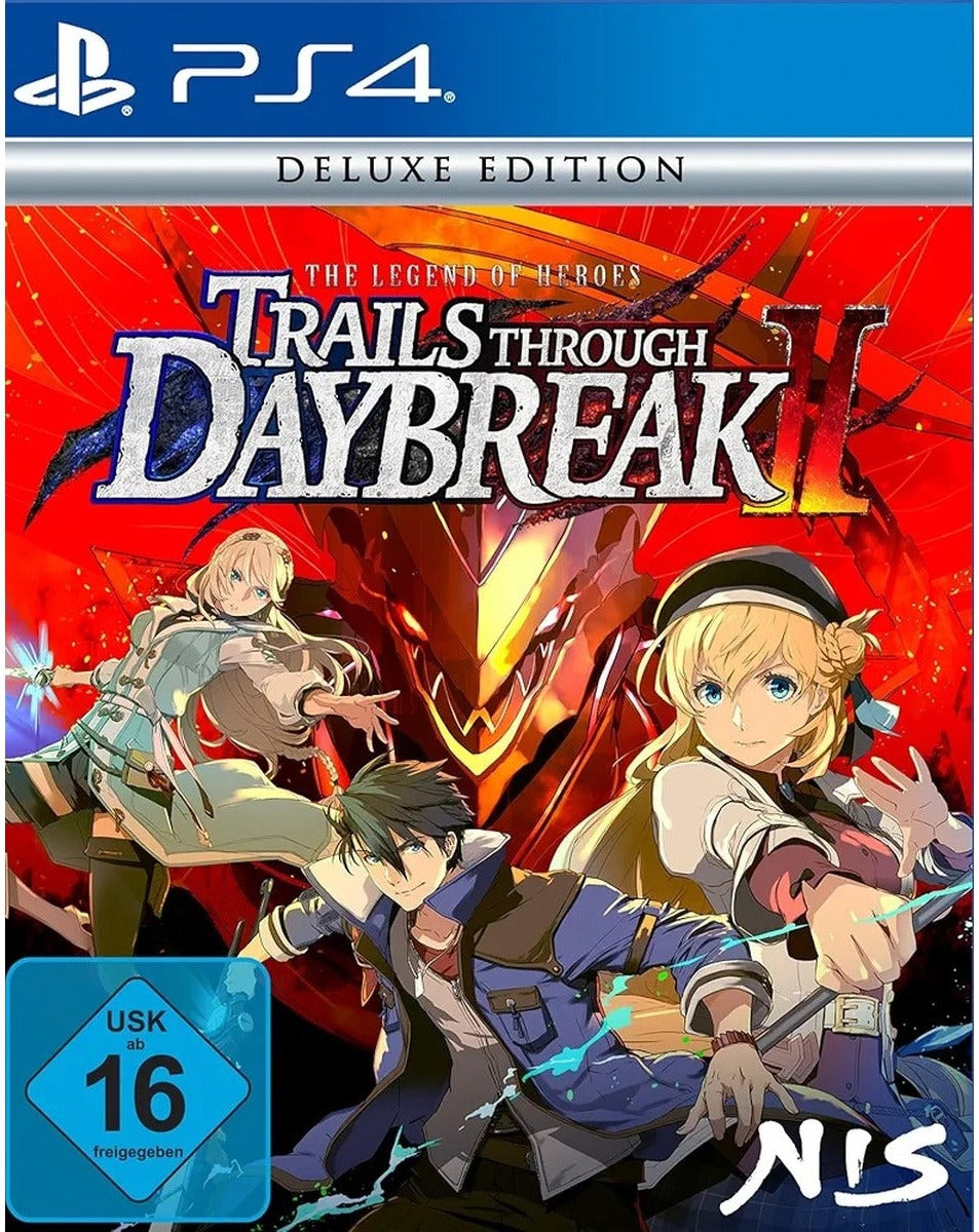 The Legend of Heroes: Trails through Daybreak II Deluxe Edition PS5 game box (German)