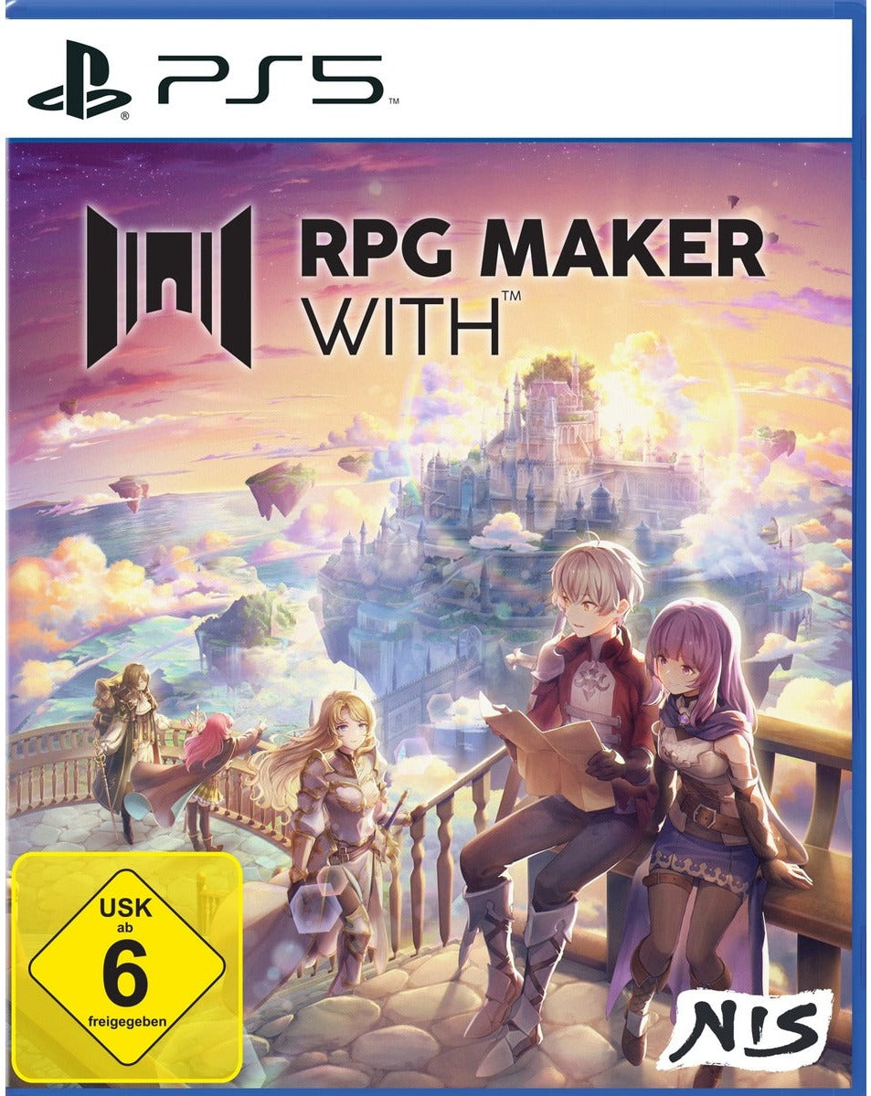 RPG MAKER WITH PlayStation 5 box art (German box edition)