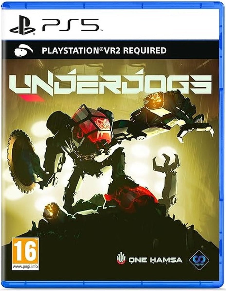 Underdogs PlayStation 5 game box art – PSVR2 mech combat