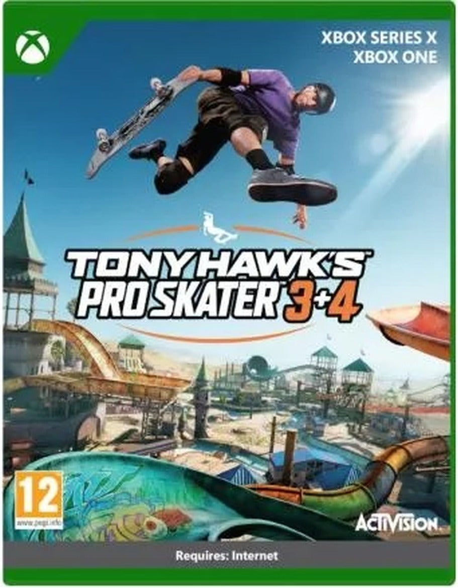 Tony Hawk's Pro Skater 3 + 4 Xbox Series X game box art