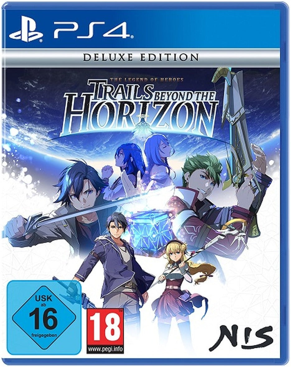 The Legend of Heroes: Trails beyond the Horizon Deluxe Edition PS4 box art (German)