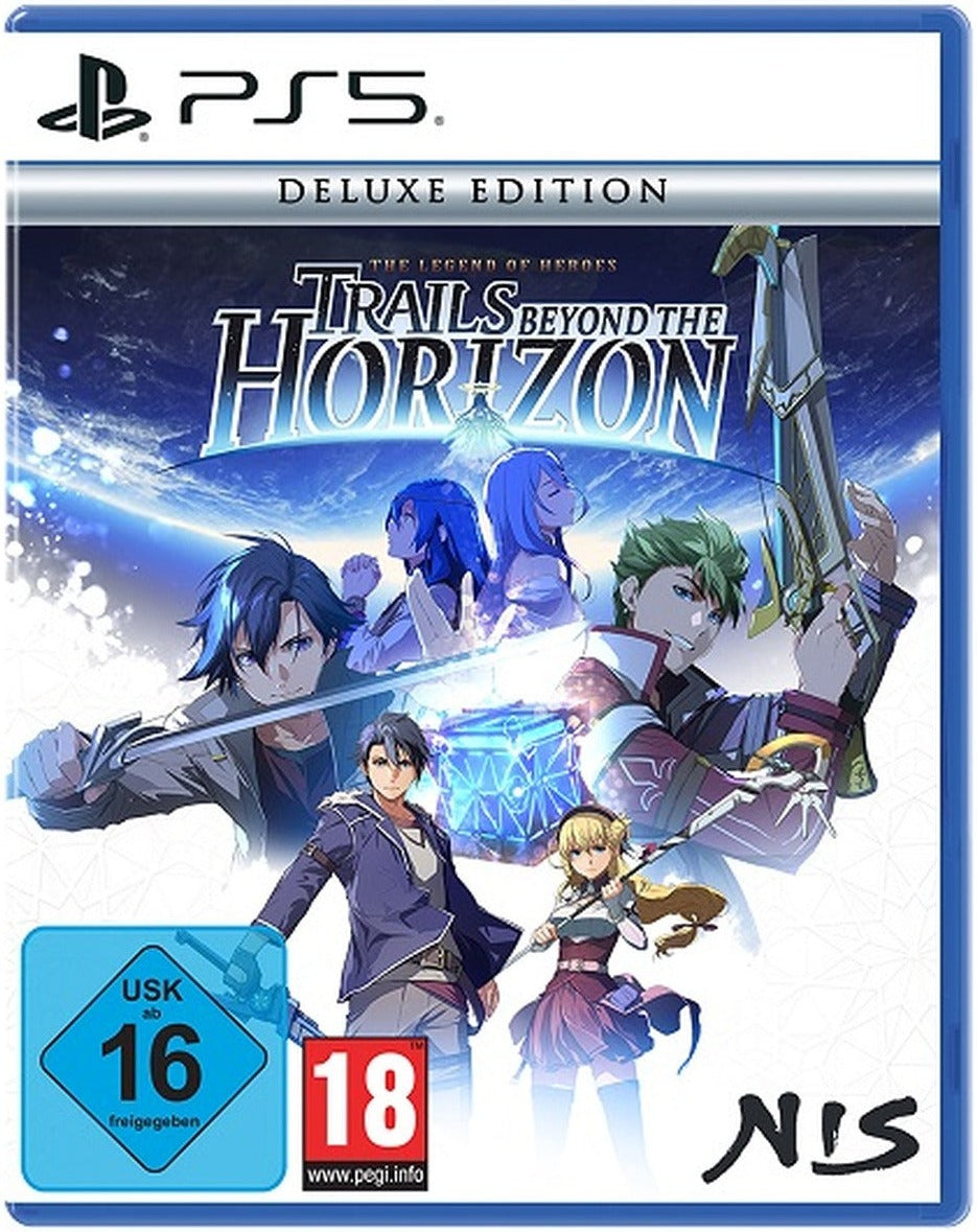The Legend of Heroes: Trails beyond the Horizon Deluxe Edition PS5 box art (German)