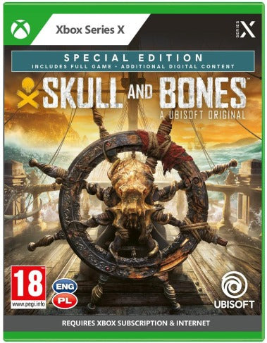 Skull and Bones Special Edition Xbox Series X box art – Spanish/Portuguese box
