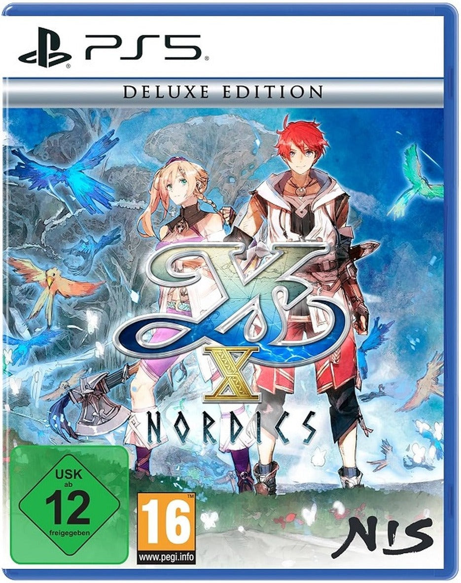Ys X: Nordics Deluxe Edition PlayStation 5 game box — German edition