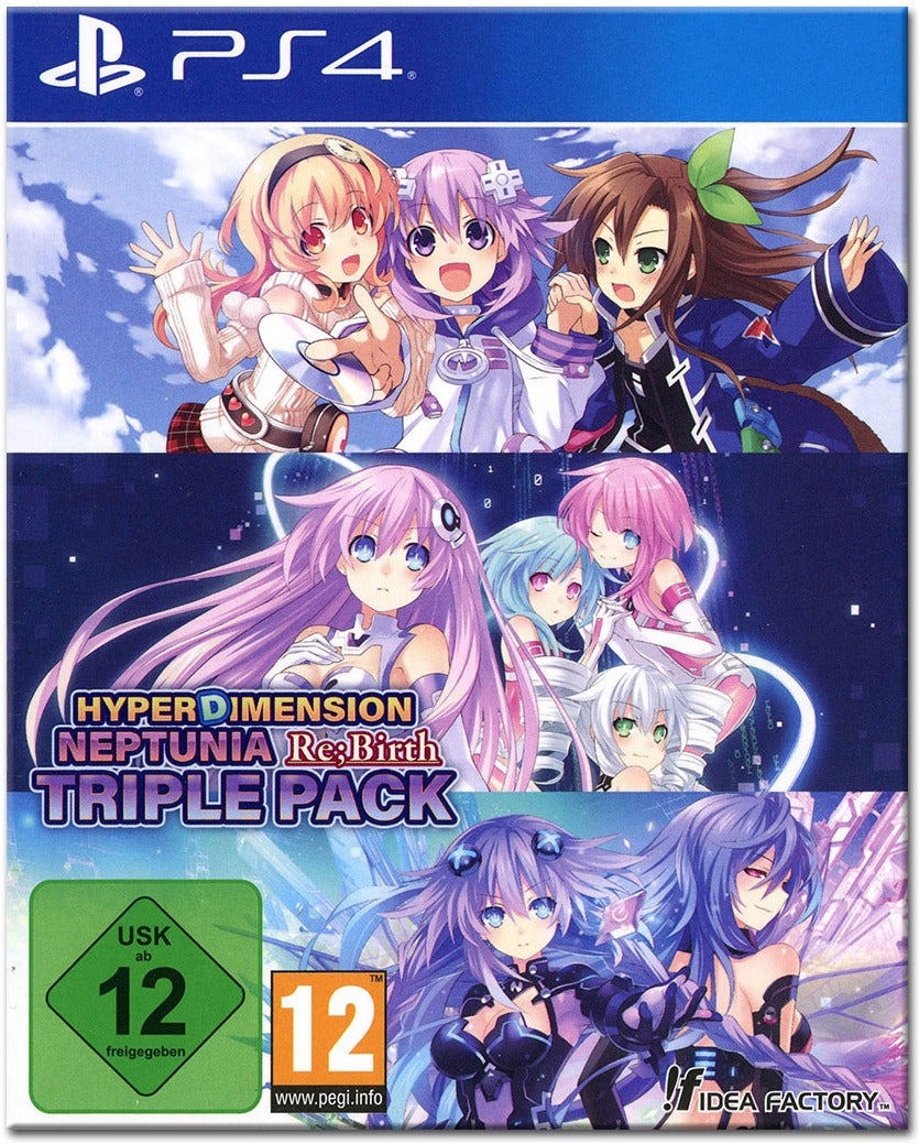 Hyperdimension Neptunia Re;Birth Series (1-3) Triple Pack PlayStation 4 box art