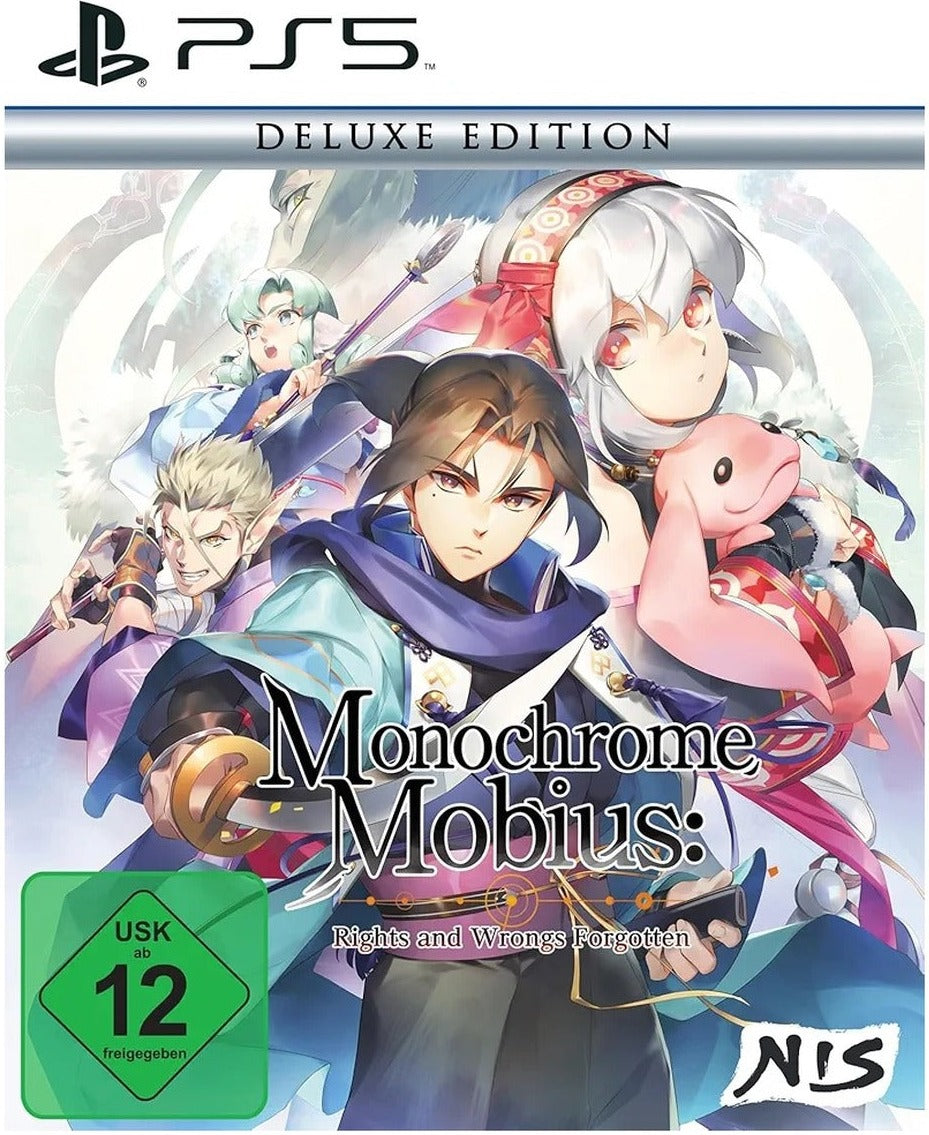 Monochrome Mobius: Rights and Wrongs Forgotten Deluxe Edition PS5 game box (German)