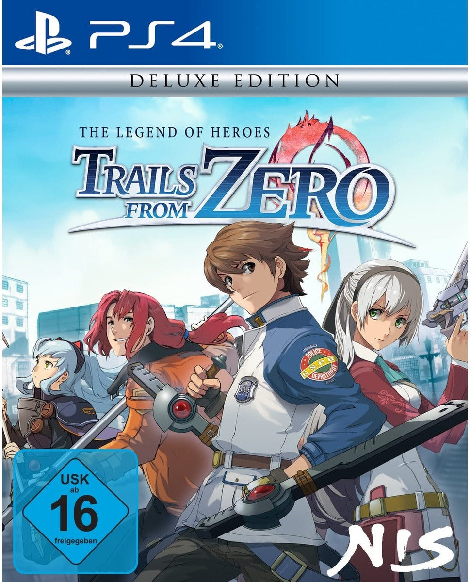 The Legend of Heroes: Trails from Zero Deluxe Edition PS4 game box (German)