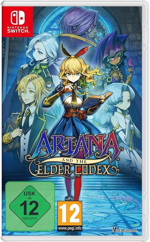 Ariana and the Elder Codex Nintendo Switch physical edition box art with bonus bookmark