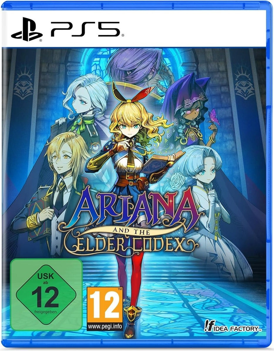 Ariana and the Elder Codex Standard Edition PS5 box art with bookmark bonus item