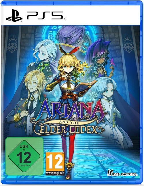Ariana and the Elder Codex Standard Edition PS5 box art with bookmark bonus item