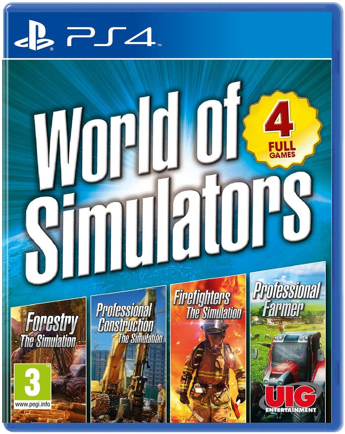 World of Simulators 4 Game Bundle PlayStation 4 box art