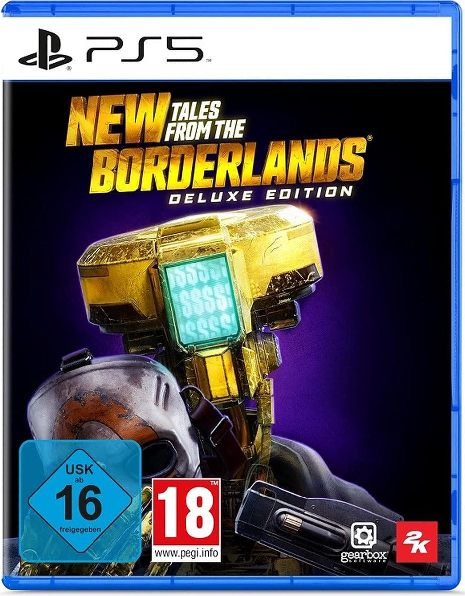 New Tales from the Borderlands Deluxe Edition PS5 game box — German USK packaging