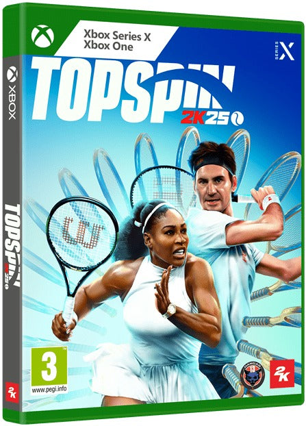 TopSpin 2K25 Xbox Series X game box — Spanish edition