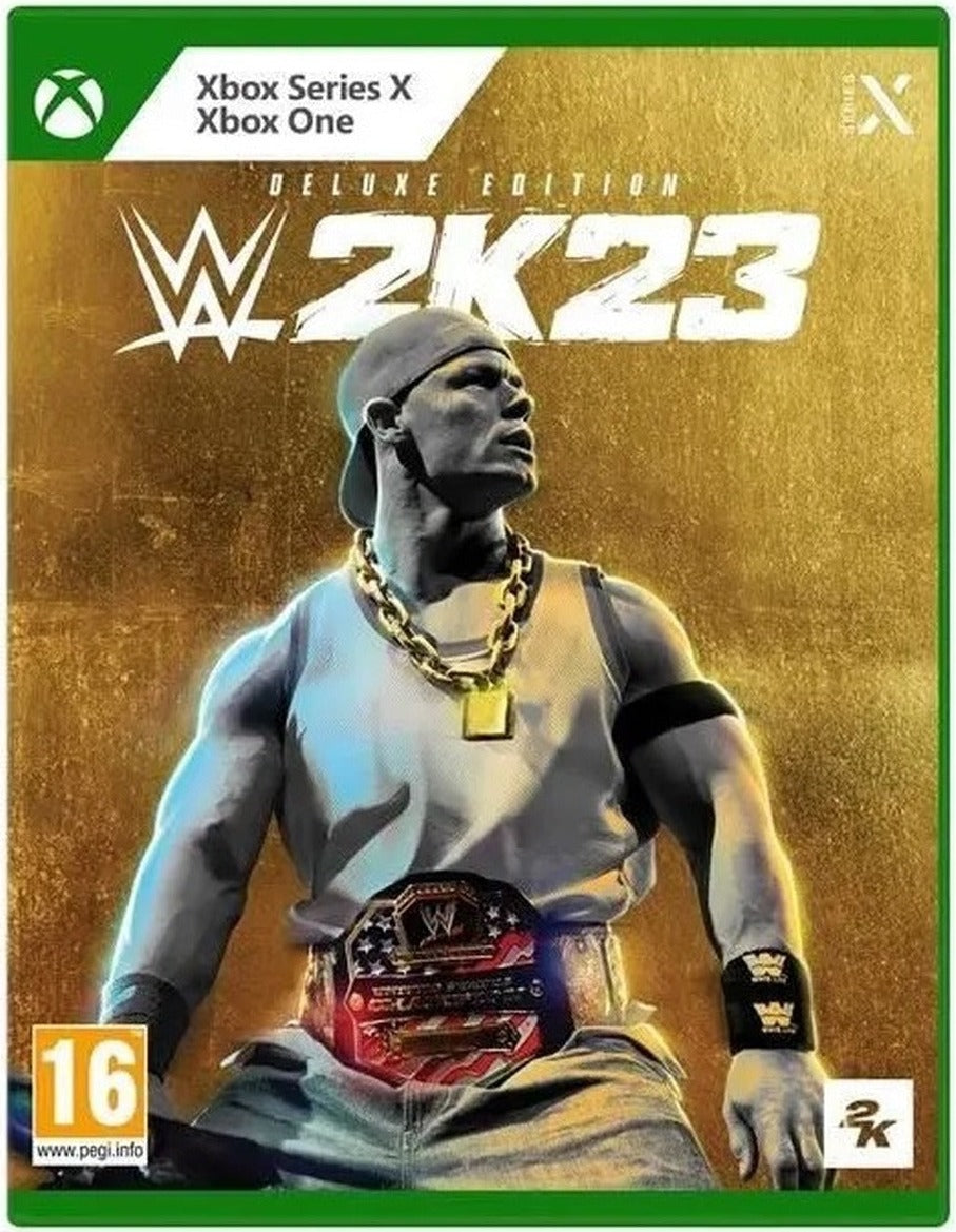 WWE 2K23 Deluxe Edition Xbox Series X French box cover art