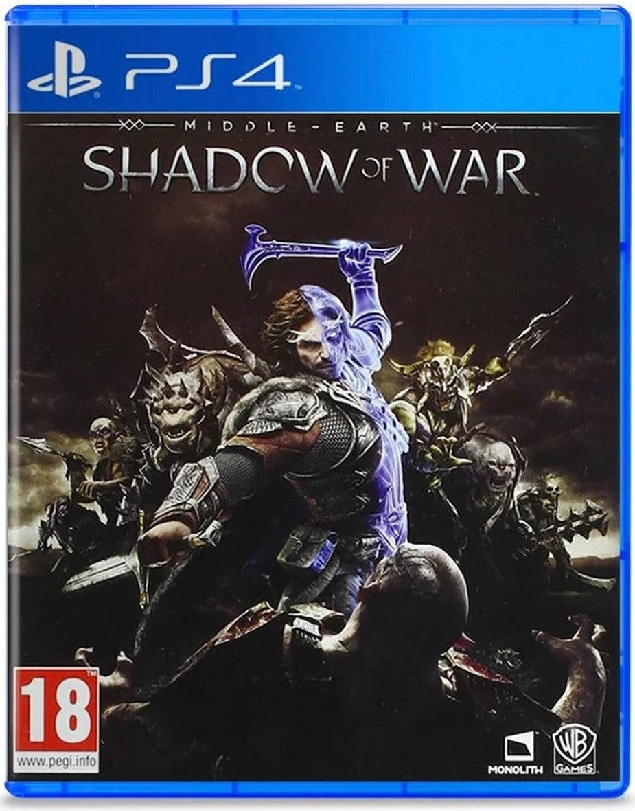Middle-Earth: Shadow of War PlayStation 4 game box art