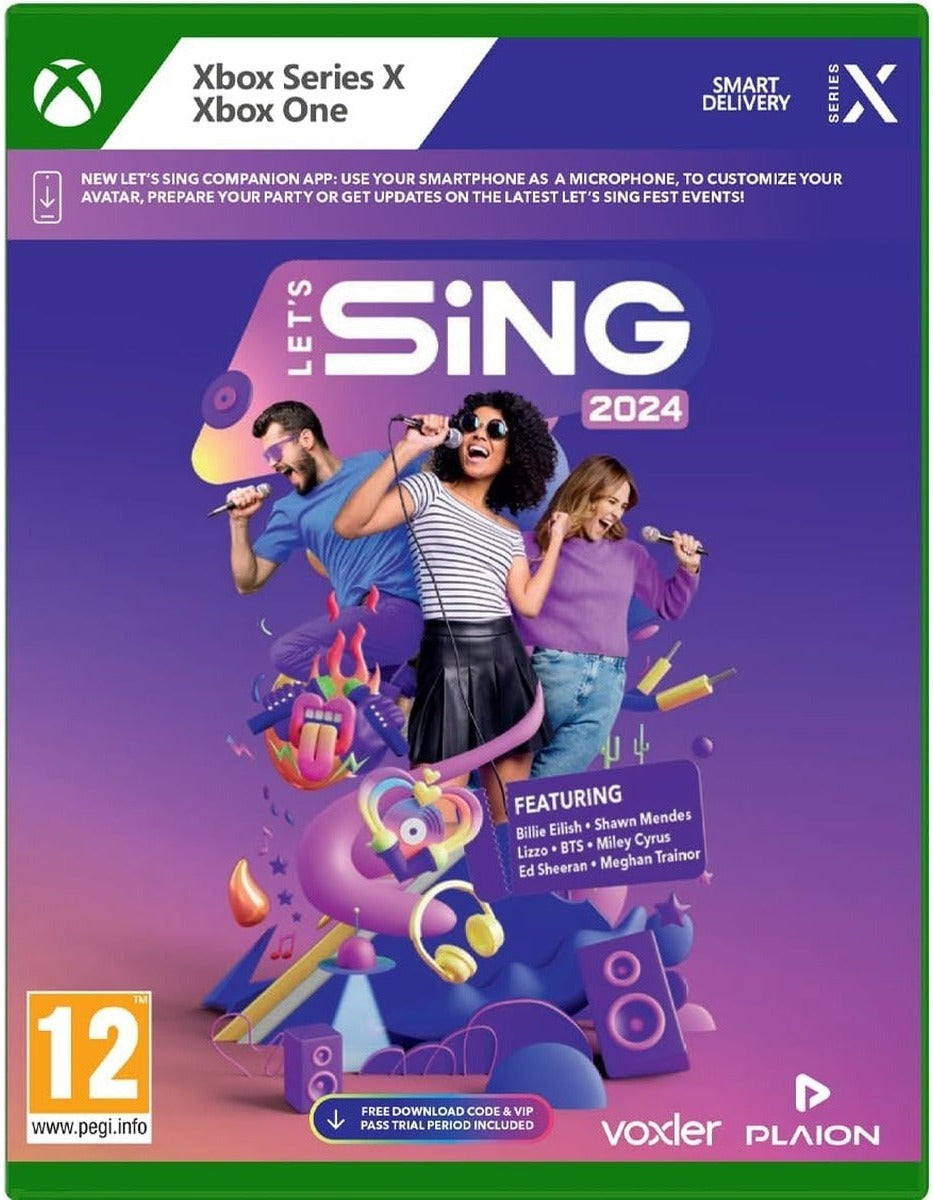 Let's Sing 2024 Xbox One box art