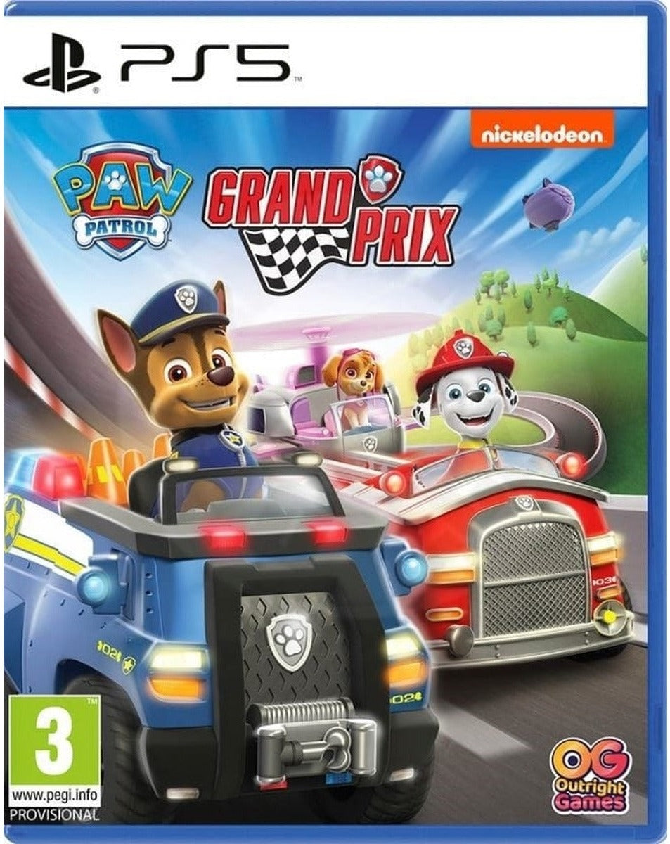 PAW Patrol: Grand Prix PlayStation 5 game box art