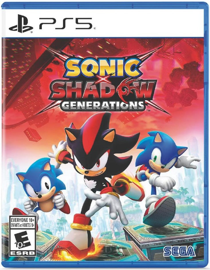 Sonic X Shadow Generations PlayStation 5 game box art