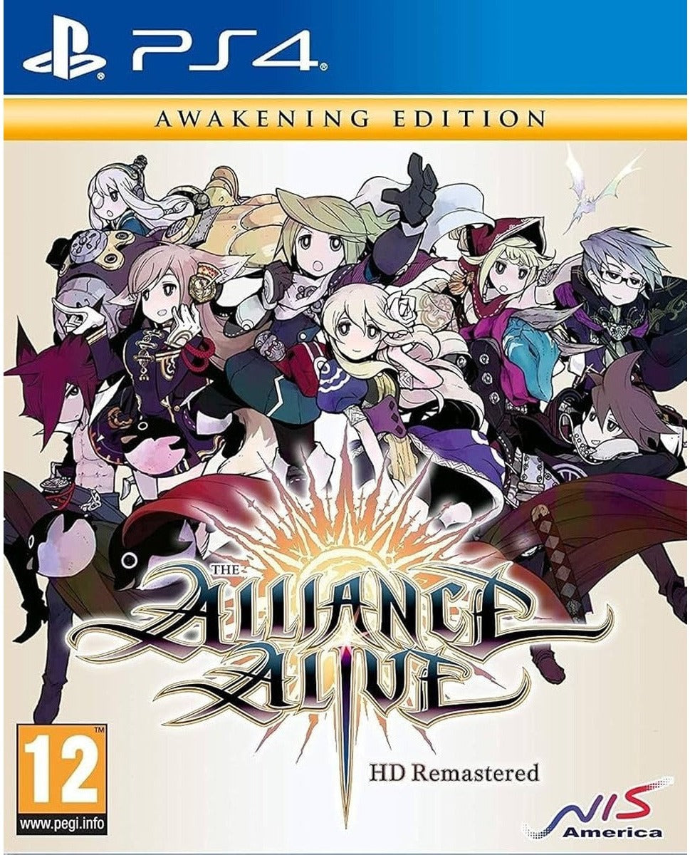 The Alliance Alive HD Remastered Awakening Edition PS4 box art (German box)