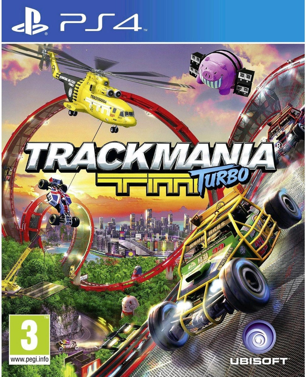TrackMania Turbo PlayStation 4 game box art