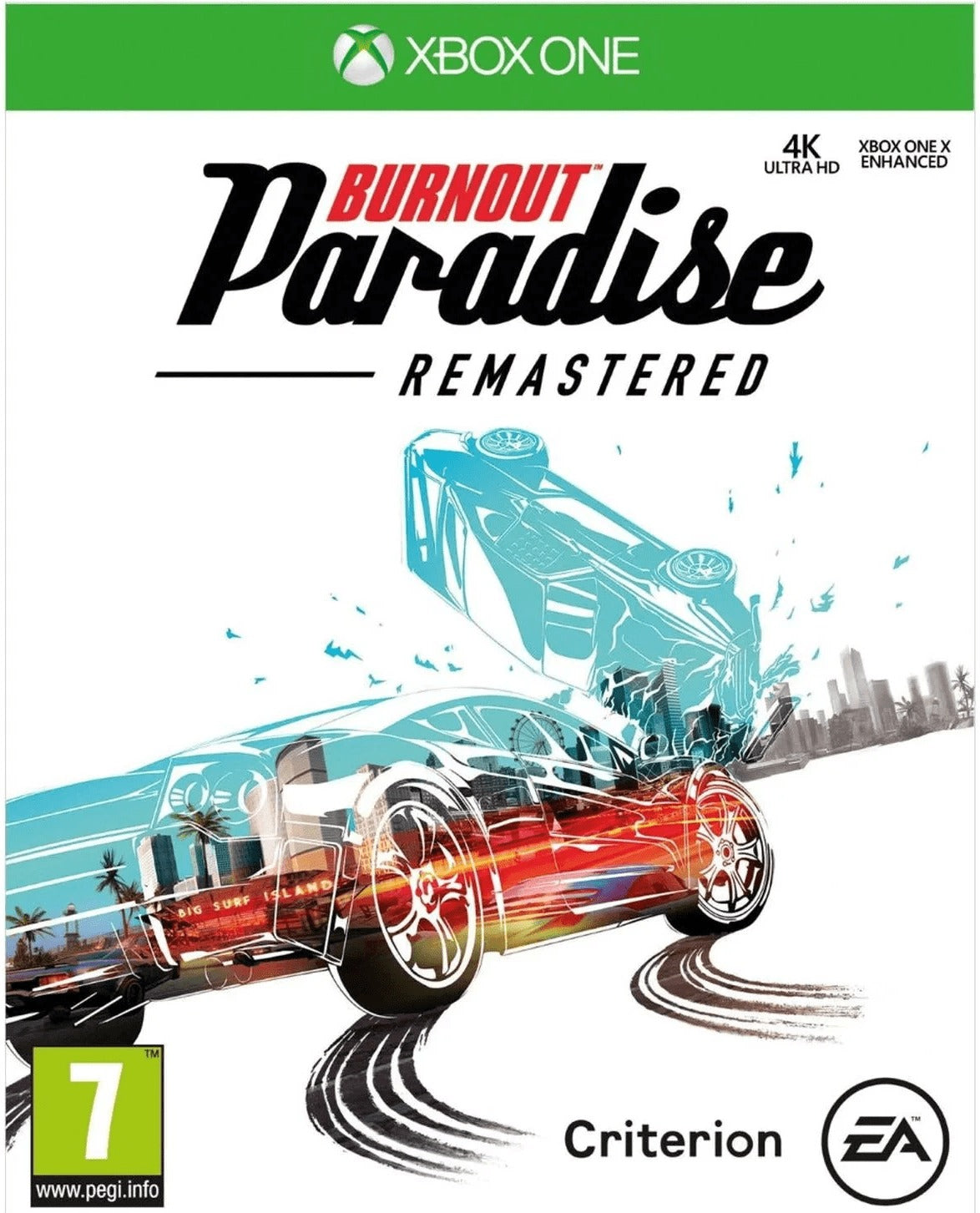 Burnout Paradise Remastered Xbox One game box art