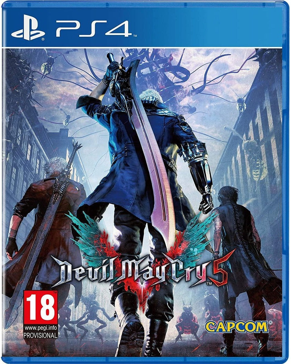 Devil May Cry 5 PlayStation 4 game box art