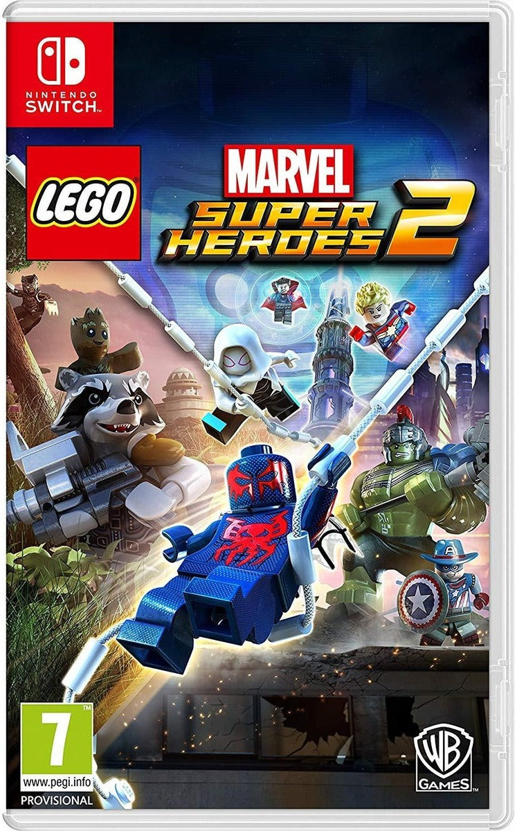 LEGO Marvel Super Heroes 2 Nintendo Switch game box art
