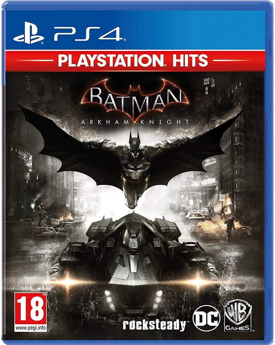Batman: Arkham Knight PlayStation Hits PS4 game box art