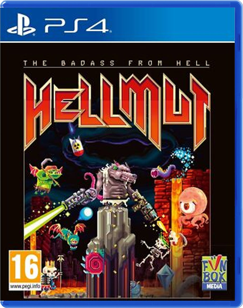 Hellmut: The Badass From Hell PlayStation 4 box art