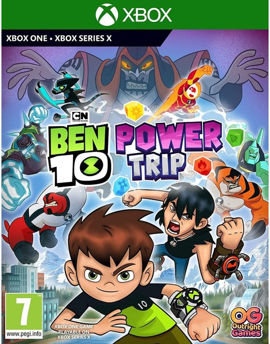 Ben 10: Power Trip Xbox Series X game box art
