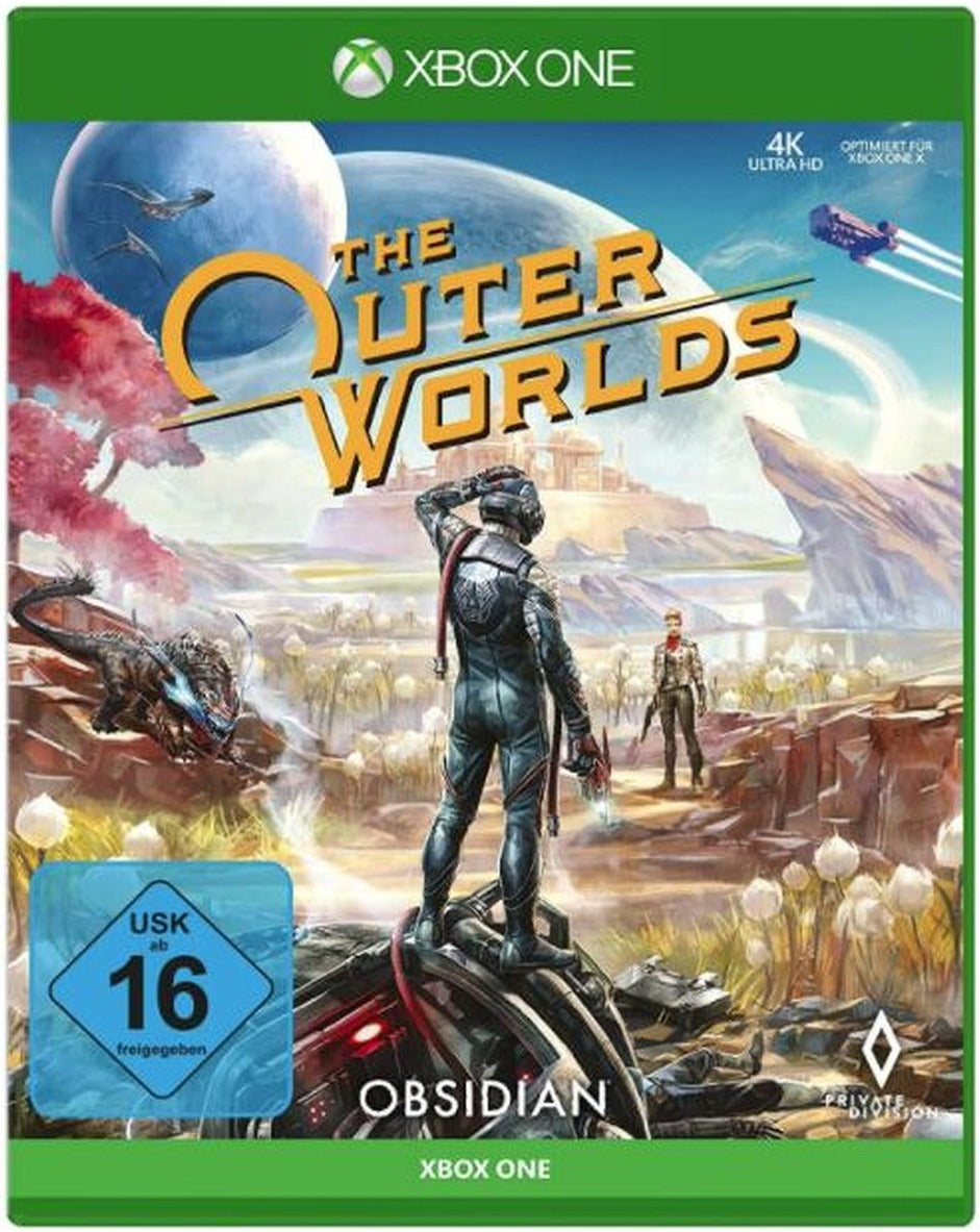 The Outer Worlds Xbox One game box art – German edition