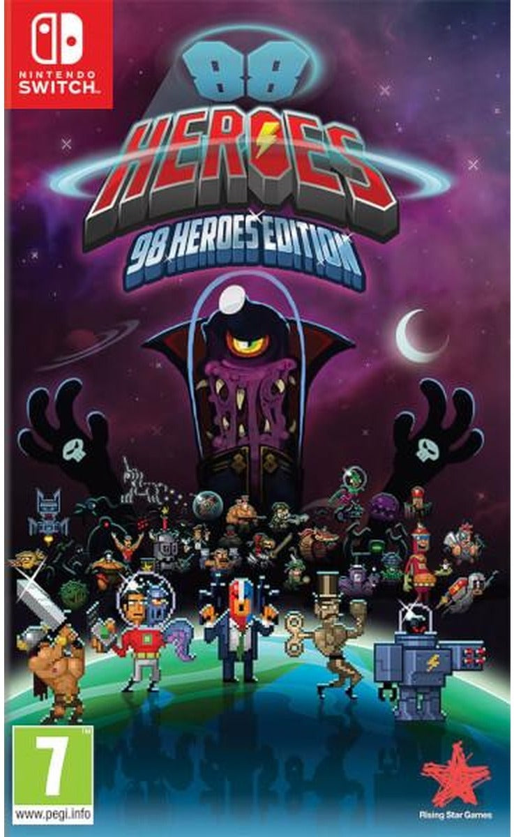 88 Heroes 98 Heroes Edition Nintendo Switch game box art