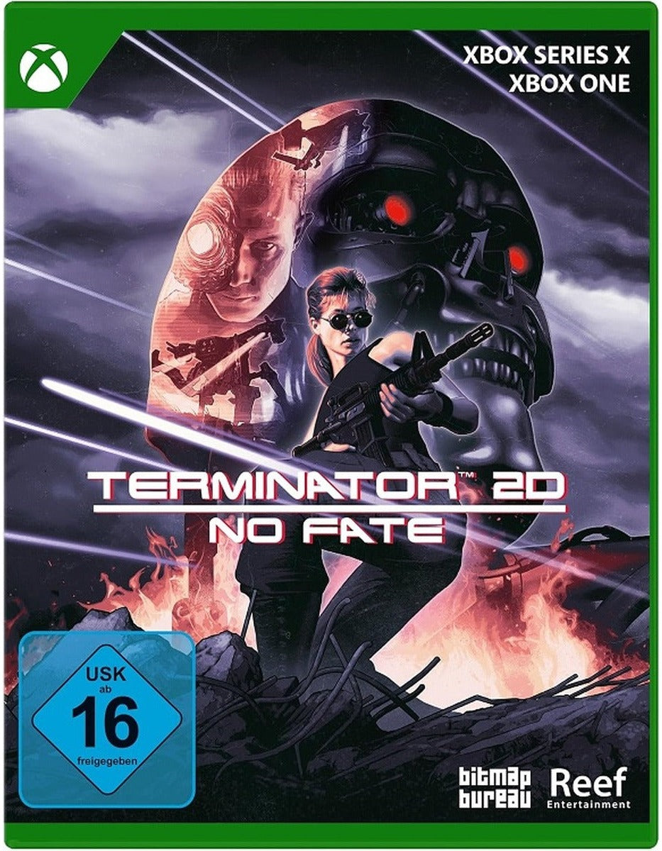 Terminator 2D: NO FATE Day One Edition Xbox Series X game box – German edition