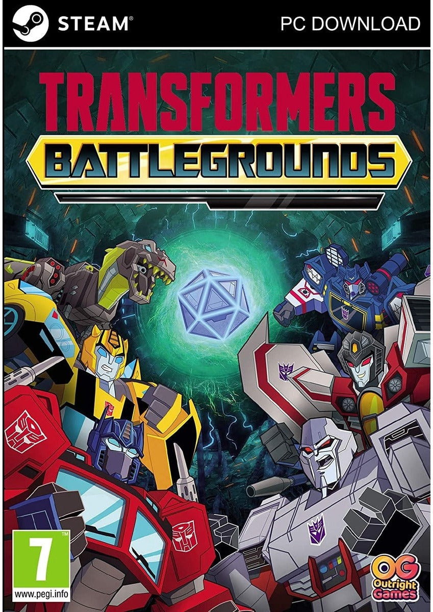 Transformers: Battlegrounds Code in Box PC game retail packaging