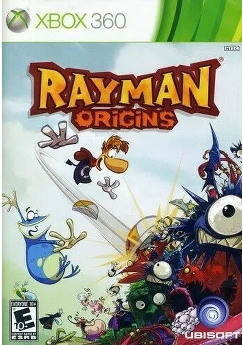 Rayman Origins Xbox 360 game box art