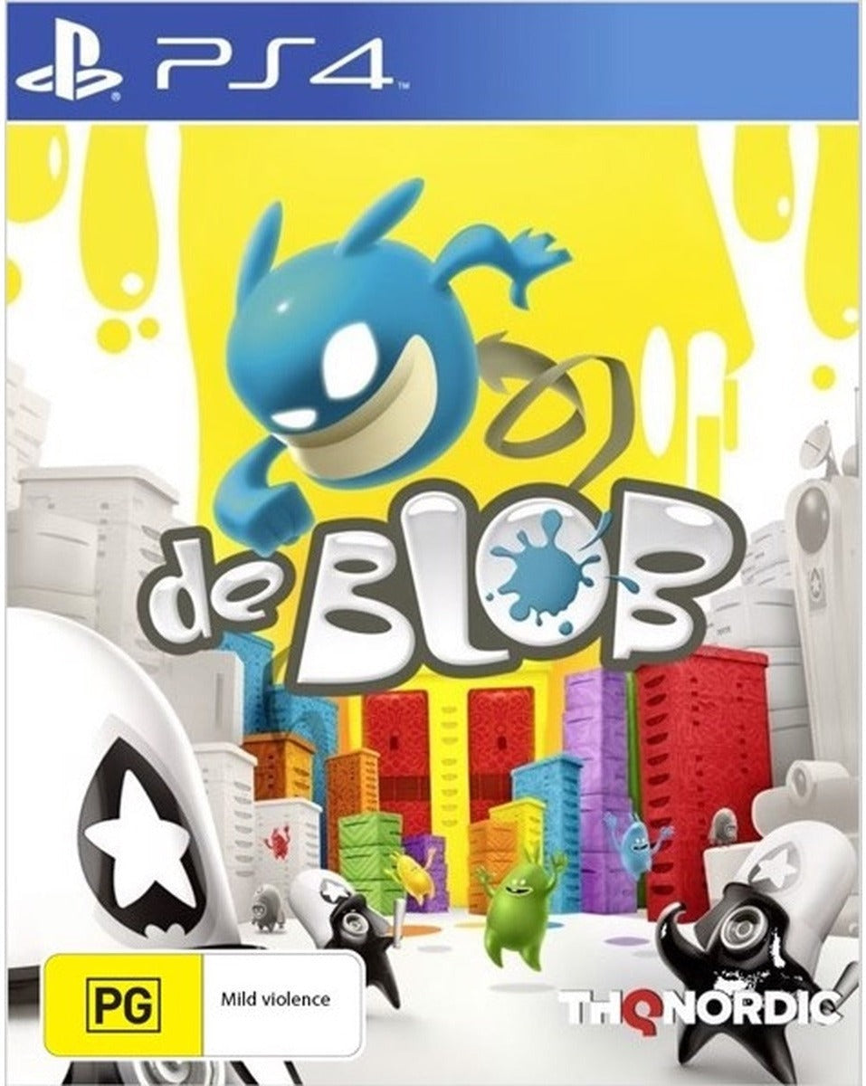 de Blob PlayStation 4 game box art