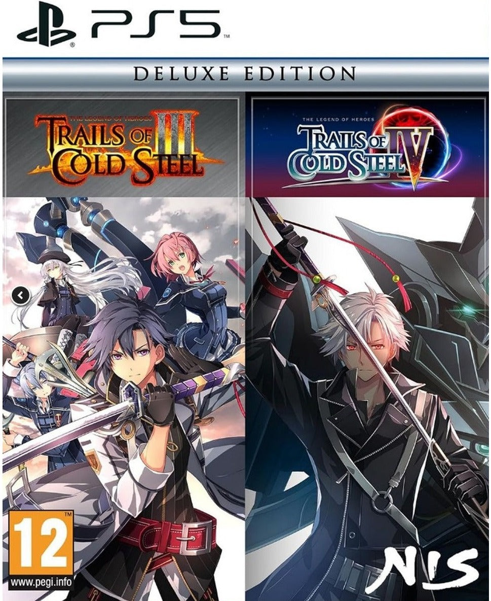 The Legend of Heroes Trails of Cold Steel III IV Deluxe Edition PS5 box art