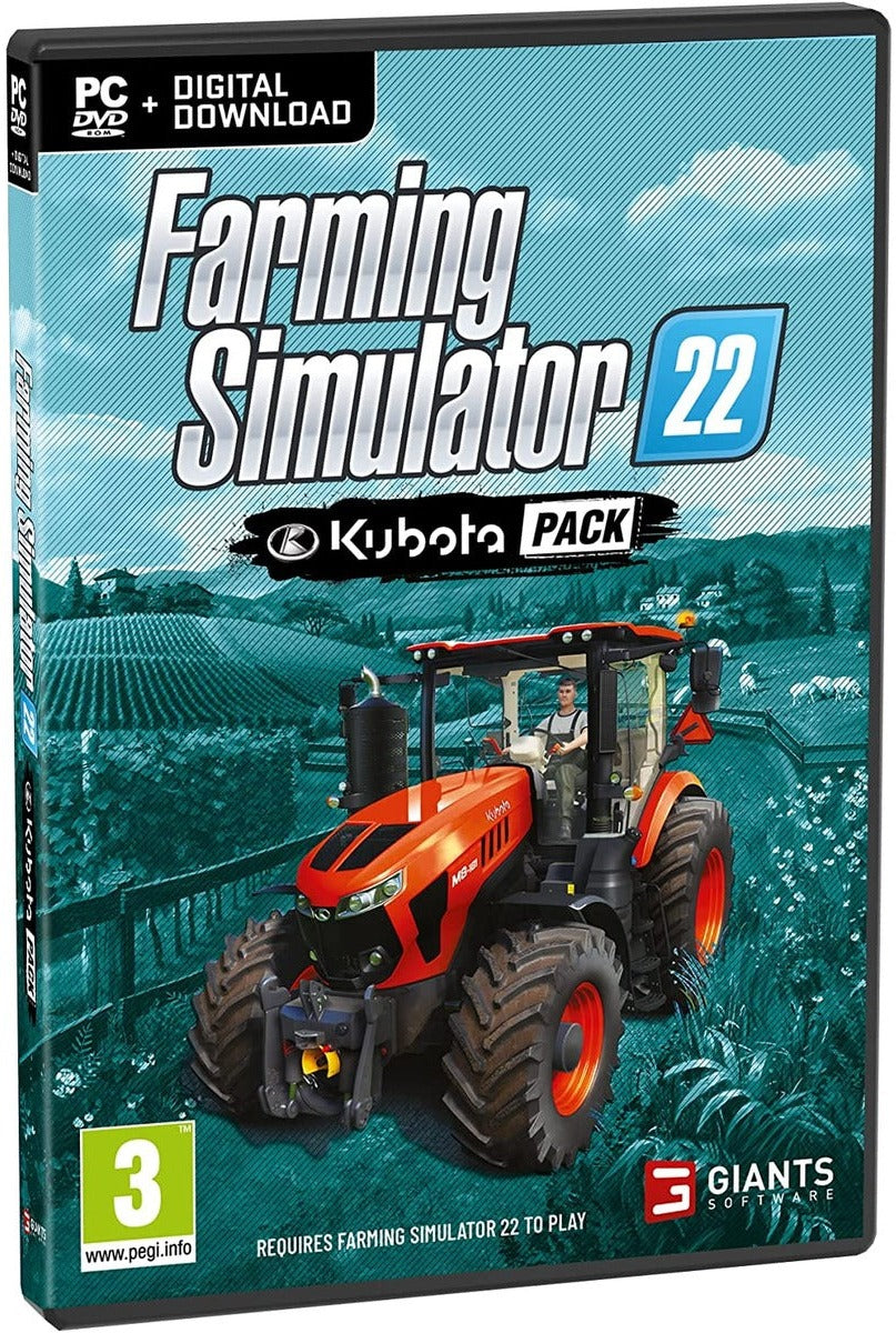 Farming Simulator 22 Kubota Pack PC box art
